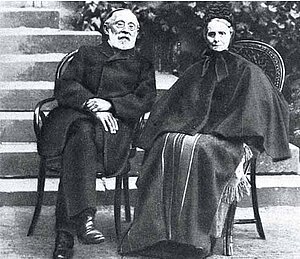 Das Ehepaar Virchow am Tag der Goldenen Hochzeit am 24. August 1900