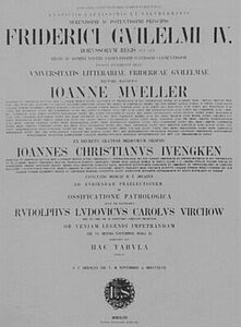 Habilitationsurkunde Virchows von 1847