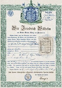 Reisepass von Rudolf Virchow, ausgestellt von der preußischen Regierung