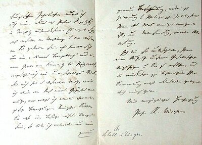 Handgeschriebener Brief von Rudolf Virchow